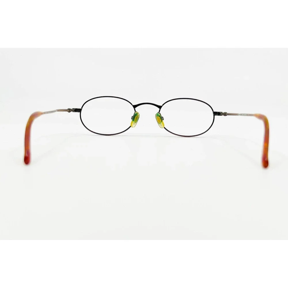 Kenneth Cole Eyeglasses Unisex Brown Temple Worship Oval Frames 135mm